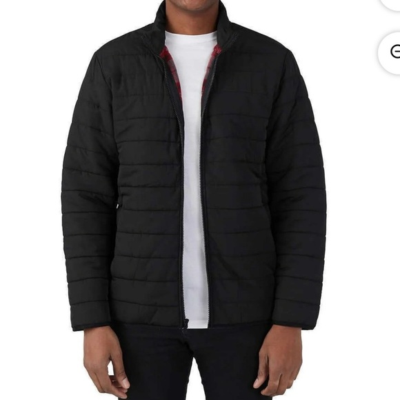 VOYAGER MENS PUFFER JACKET BLACK SIZE LARGE NWT - Picture 1 of 7